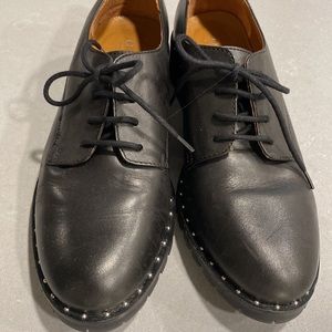 London Office Leather Studded Lugg Oxfords Loafers Zara Urban Outfitters 39/8